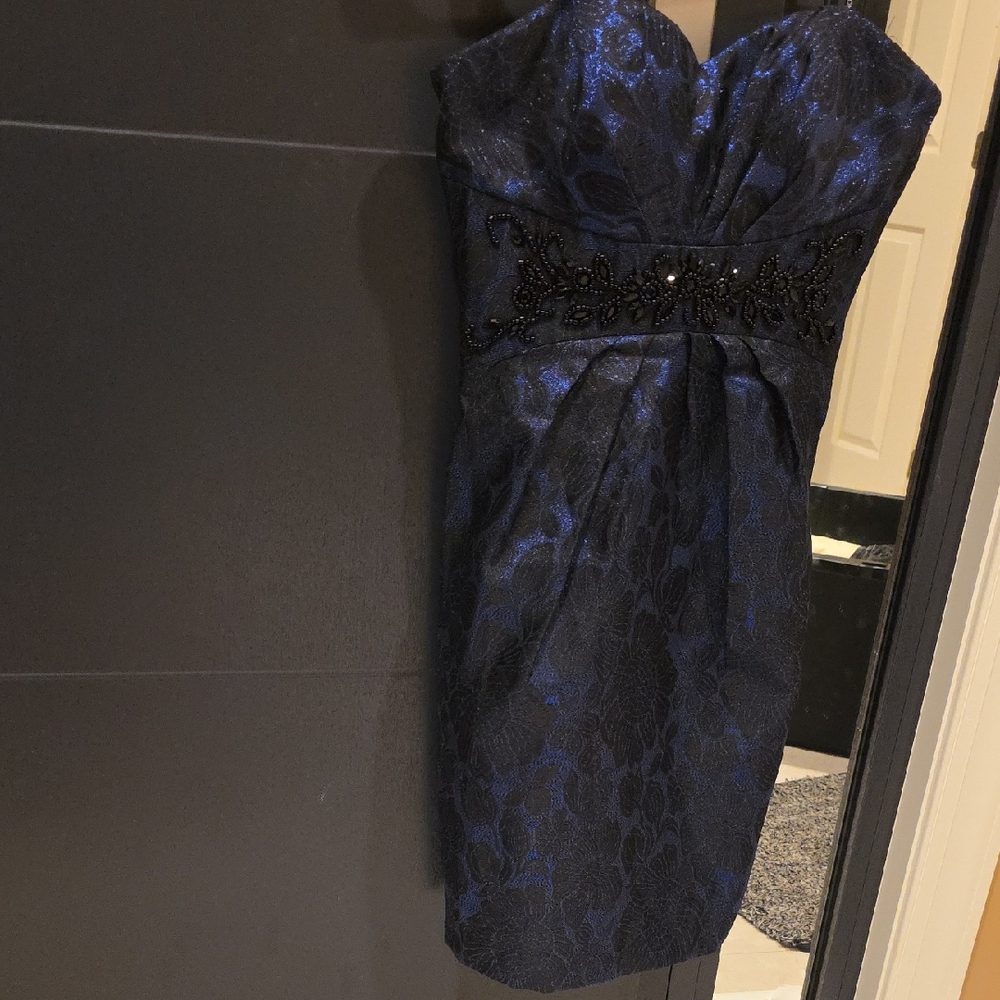 Maggy London Midnight Blue Strapless Dress